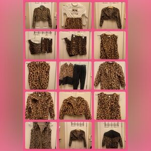 Girls 16 Piece Leopard Lot All New Never Worn 5Y-12Y SHEIN